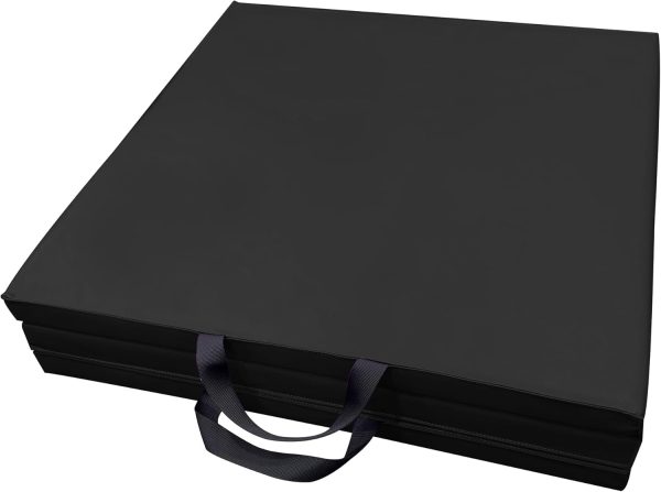 Tri-Fold Folding Exercise Mat, 1.5/2 Inch Thick Gymnastic Ma...