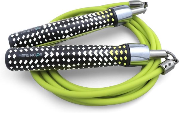 HEREROPE 1/4LB Weighted Jump Rope for Speed, Cardio, Boxing ...