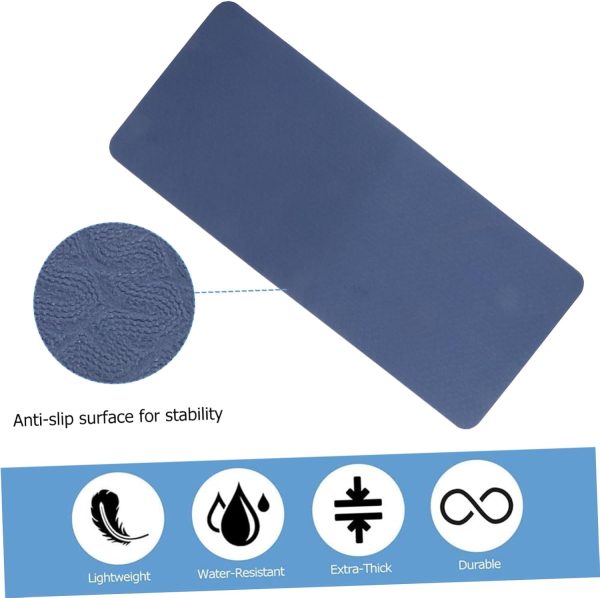 4pcs Tpe Yoga Mat Stretching Mat Mats Pads Gym Wheel Workout...