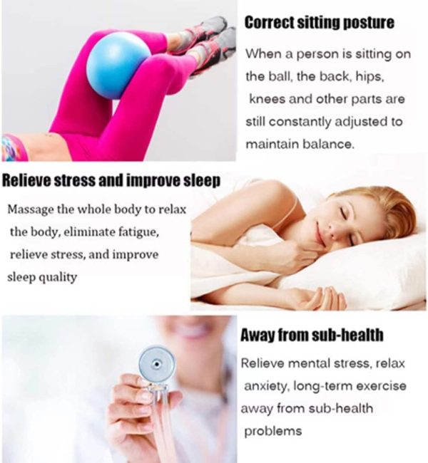 6 Inch Mini Exercise Pilates Yoga Ball, Stability Ball for Y...