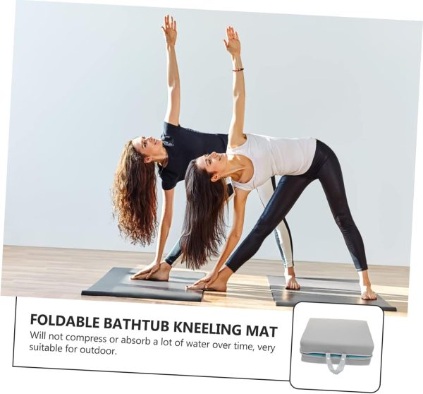 Foldable Kneeling Mat Wheel Yoga Pants Padded Thick Yoga Mat...