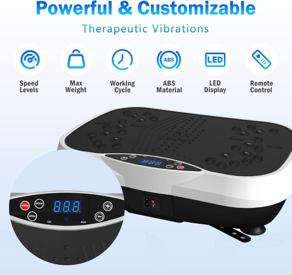 Vibration Plate Exercise Machine for Lymphatic Drainage, Wei...