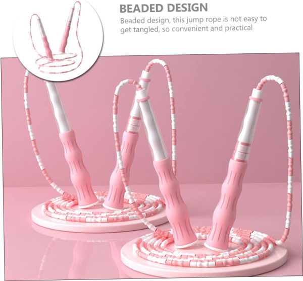 Skipping Rope Gym Bench Adjustable Jumping Jump Rope Ropeles...