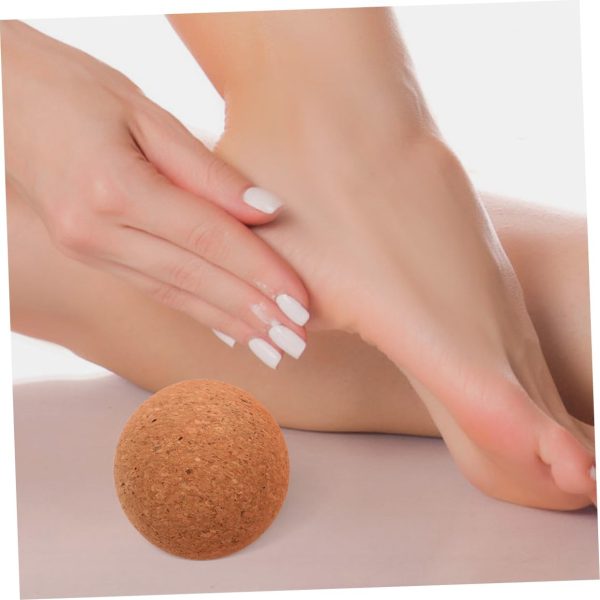 High-Density Cork Fascia Ball Convenient Yoga Massaging Ball...