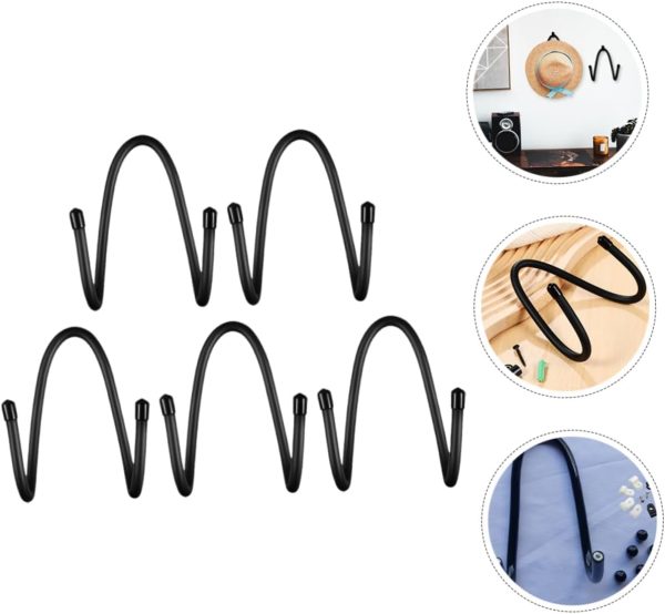 5pcs Yoga Mat Holder Wall Mount Heavy Duty Wall Rack Hooks Y...