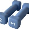 HulkFit Neoprene Coated Anti-Roll Square Dumbbells, Free Wei...
