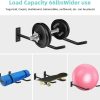 Metal Exercise Ball Holder Wall Mount(Set of 2),Black Yoga B...
