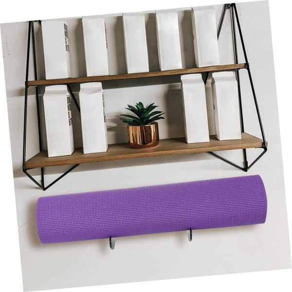 Toddmomy 4sets Yoga Mat Holder Yoga Towel Hanger Hooks Yoga ...