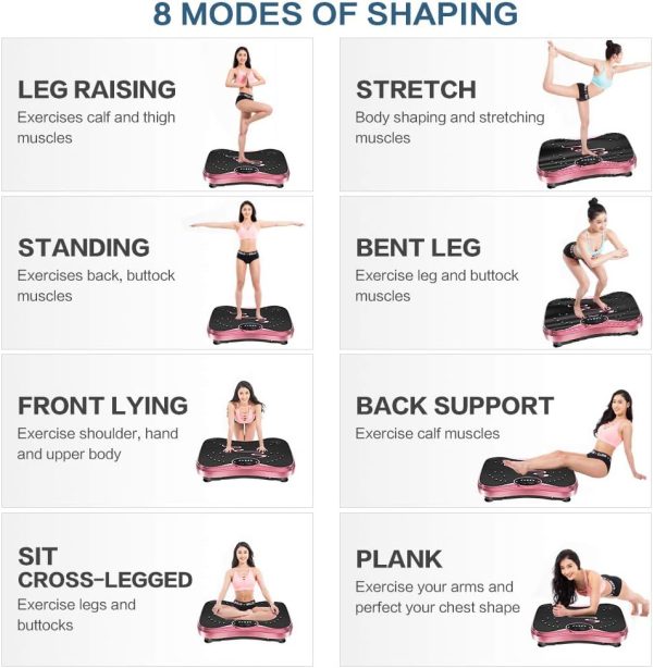 Vibration Plate Exercise Machine Whole Body Workout Vibratio...