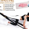 76 Inch Extended-Length Fabric Resistance Bands - Heavy Duty...