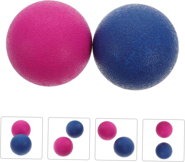 2pcs Massage Ball Fitness Ball Balancing Ball Elastic Yoga B...