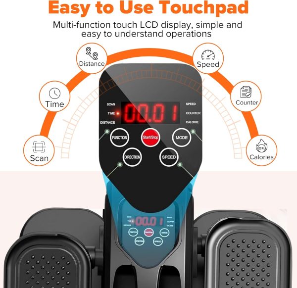 Under-Desk Elliptical Machine, Quiet & Portable Electric Sea...