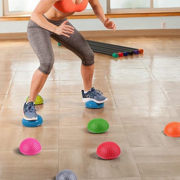 PVC Semi-Circular Durian Ball Inflatable Half Yoga Balls Mas...