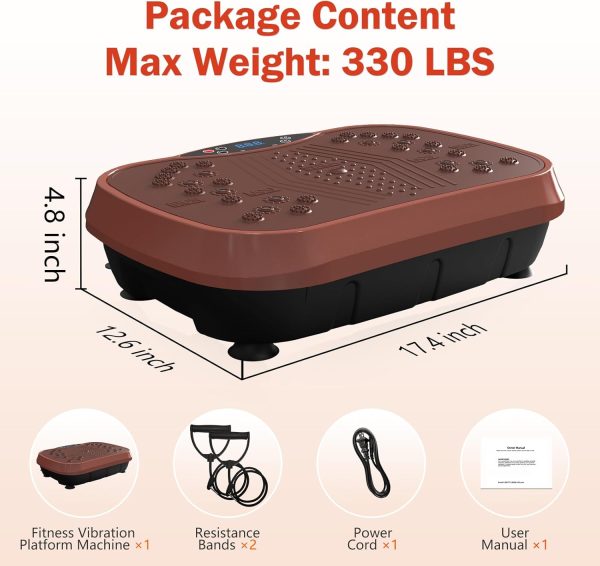 Vibration Plate Exercise Machine for Lymphatic Drainage, Wei...
