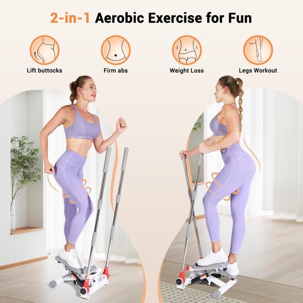 Twist Stepper with Handlebar for Home Exercise, Twisted Stai...
