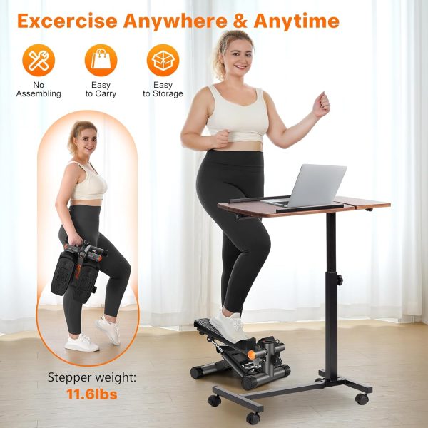 Stair Steppers for Excercise at Home, Mini Stepper with Resi...