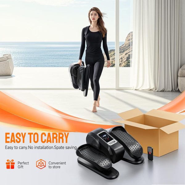 Under Desk Elliptical Machine for Home Workout, 12 Levels Sp...