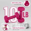 Yes4All Vinyl Hexagon Dumbbell - Dumbbells Set of 2 Hand Wei...
