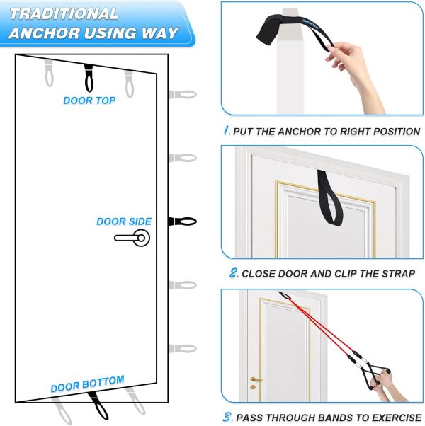 Brebebe Door Anchor Strap for Resistance Bands Exercises, Mu...