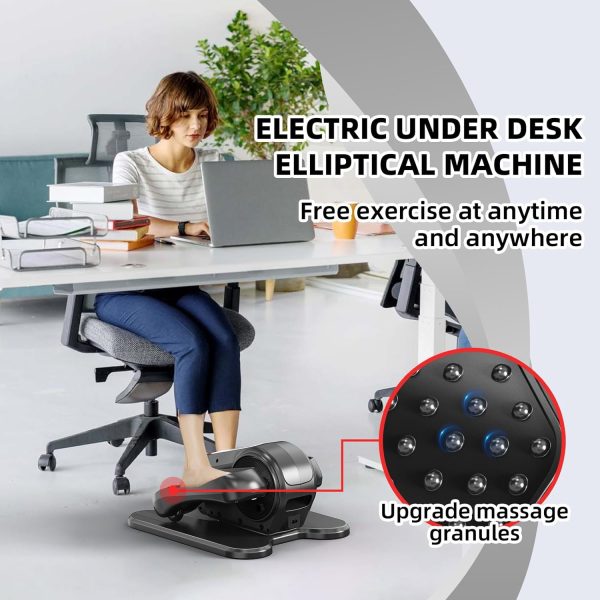 Under Desk Elliptical Machine Seated Ellipse Leg Exerciser f...