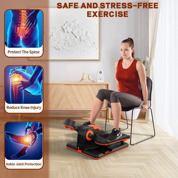 Under Desk Elliptical, Portable Seated Elliptical Exercise M...