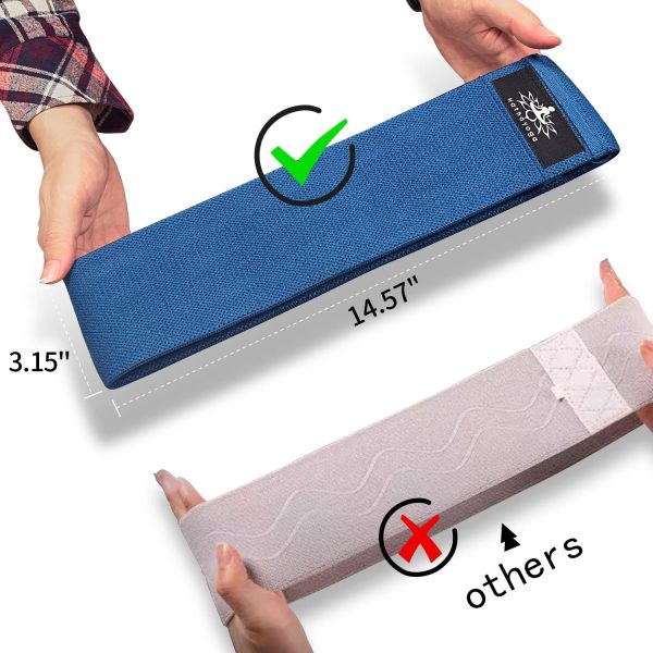 Hatha Yoga Large Resistance Band,14.5" x3.15",Fabric Exercis...