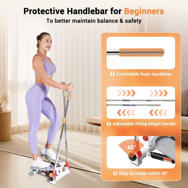 Twist Stepper with Handlebar for Home Exercise, Twisted Stai...