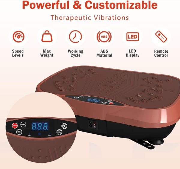 Vibration Plate Exercise Machine for Lymphatic Drainage, Wei...