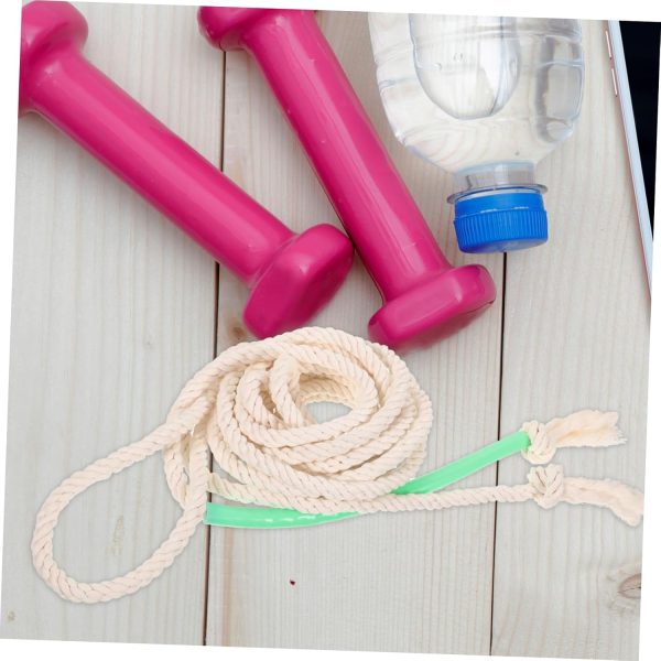 Jump Rope Long Skip Rope 5M Cotton Linen Exercise Jump Rope ...