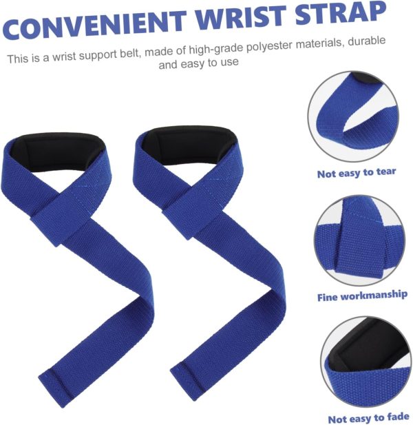 2pcs Fitness Grip Band Weightlifting Belt Wrist Band Wristba...