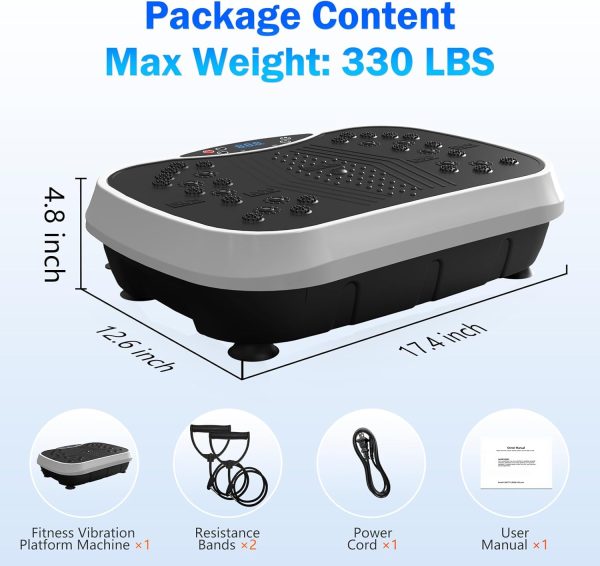 Vibration Plate Exercise Machine for Lymphatic Drainage, Wei...