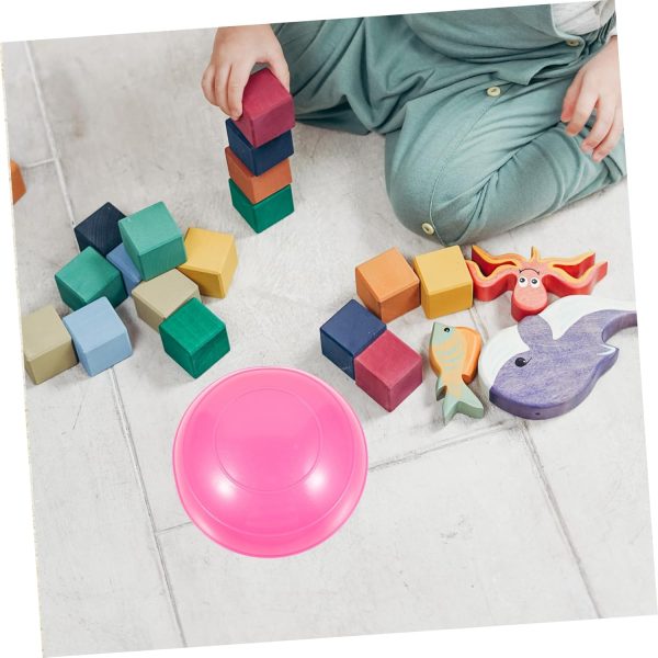 PVC Gym Yoga Ball Rosy Fitness Yoga Ball Sponge Tennis Balls...
