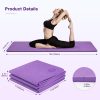 Foldable Travel Yoga Mat with Strap & Carrying Bag, TPE Pila...