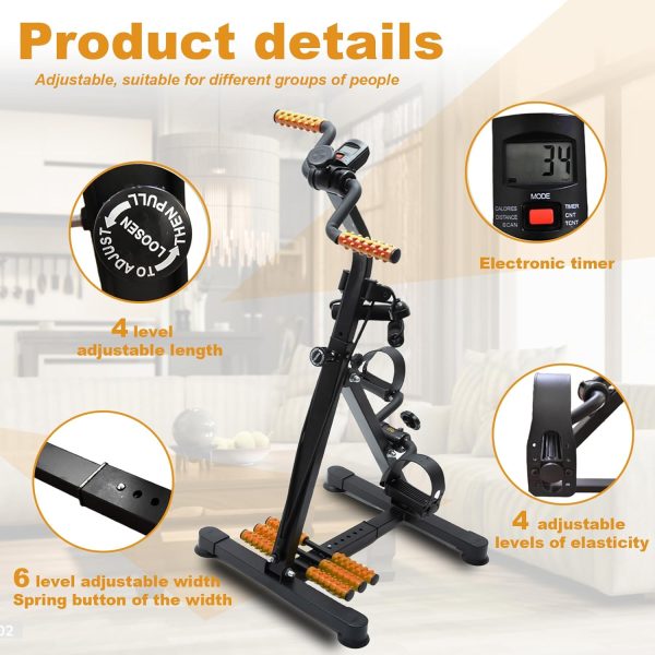 Pedal Exercise Bike for Seniors, Home Exercise Equipment for...