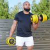 ProsourceFit Adjustable Dumbbell & Barbell Weight Set, 2-in-...
