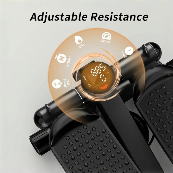 Steppers for Exercise at Home, Mini Stair Stepper with Resis...