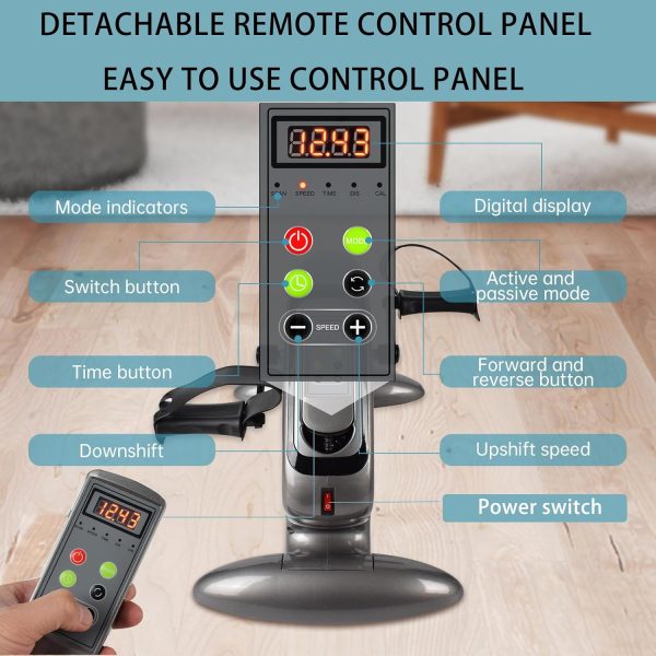 Motorized Pedal Exerciser, Electric Pedal Exerciser for Arm ...