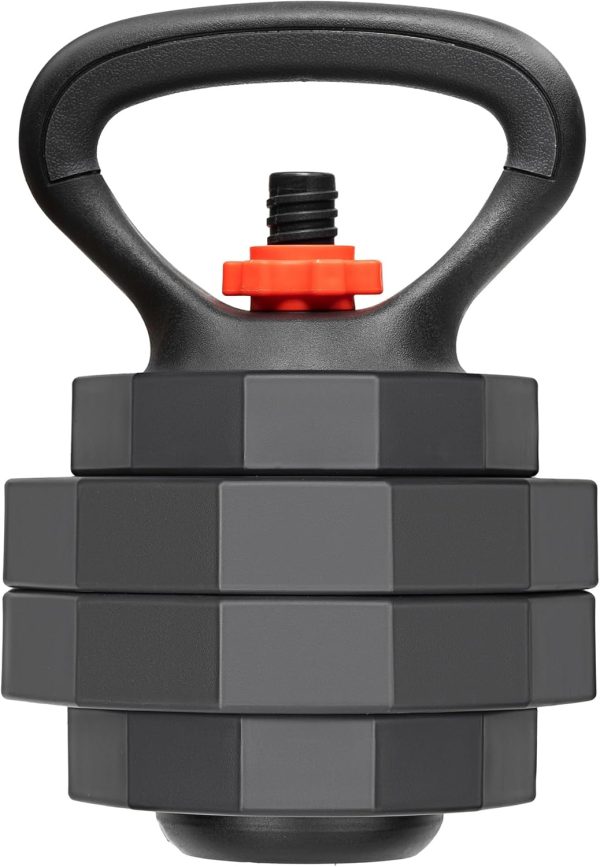 AmStaff 3-in-1 Adjustable Dumbbell, Kettlebell, Barbell Set,...