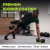 Hex Dumbbell Set, 3-100 lb Rubber Encased Exercise & Fitness...