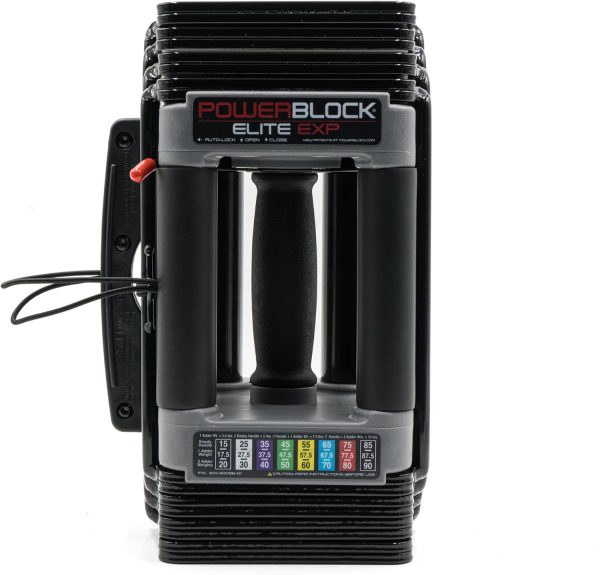 PowerBlock Elite EXP Adjustable Dumbbells, Sold in Pairs, St...