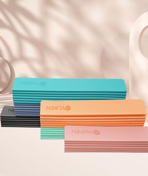 Yoga Mat 10mm Thick Folding Exercise Mat 76.7"x 35.4" Large ...
