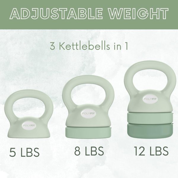 Adjustable Kettlebell | 5 lb - 12 lb | Kettlebells Weights S...