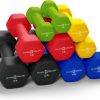 Neoprene Workout Dumbbell Set - Non Slip, Anti Roll Exercise...