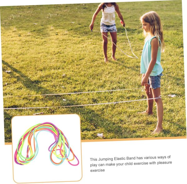 2pcs Rubber Band Speed Rope Jump Rope for Rainbow Rope Skip ...
