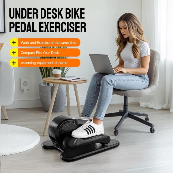Under Desk Elliptical Machine for Home Workout, 12 Levels Sp...