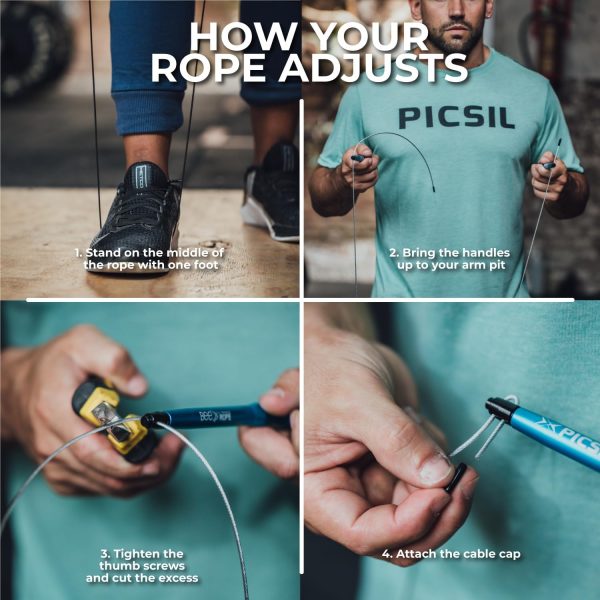 PICSIL Bee Skipping Rope with High Speed, Lightweight Rogue ...