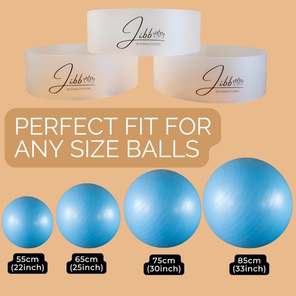 Jibb® - Set of 3 Exercise Ball Holders for Extra Storage in ...