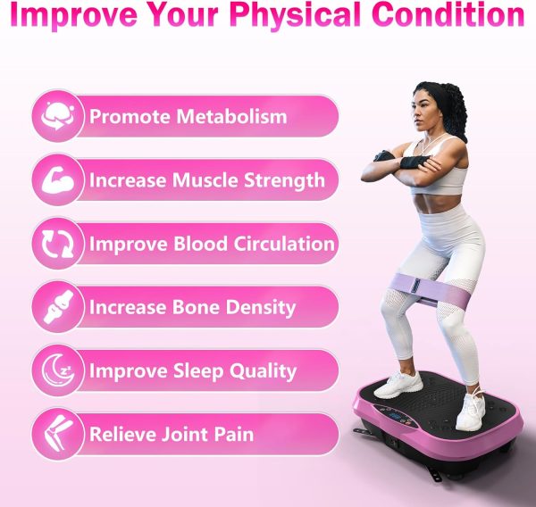 Vibration Plate Exercise Machine for Lymphatic Drainage, Wei...