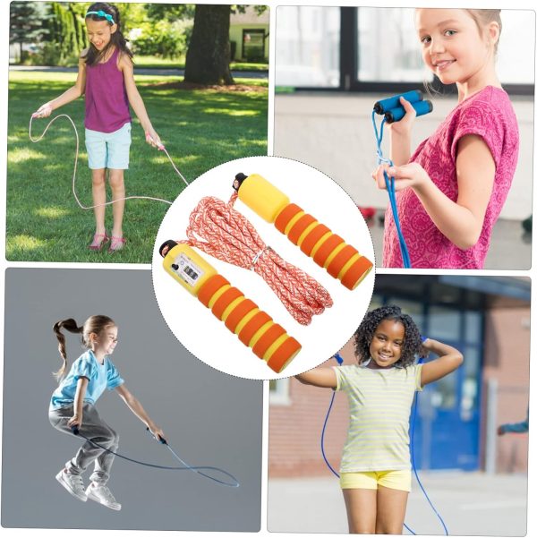 1 Set Jump Rope Jumping Rope Adjustable Rope for Fitness Ski...