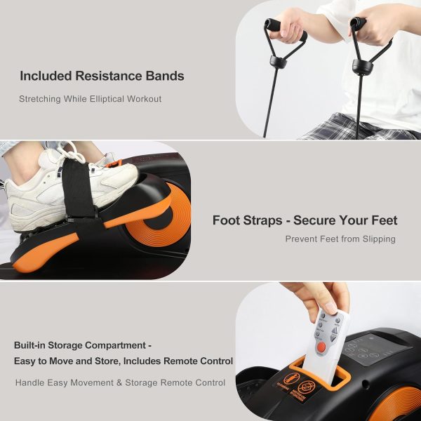 Under Desk Elliptical Machine, Mysuntown Ellipse Leg Exercis...